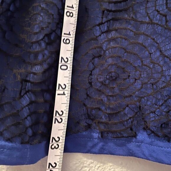 Lucca couture Navy blue Tank Top Elastic Oval Neckline Size L - Picture 3 of 7